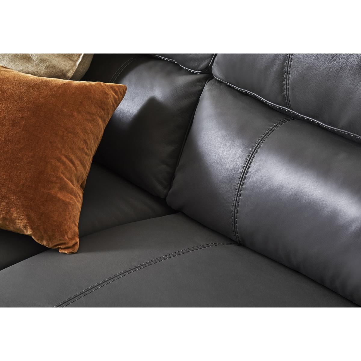 Cozee Leather 2.5 Seater Sofa - Shale Grey – image 4
