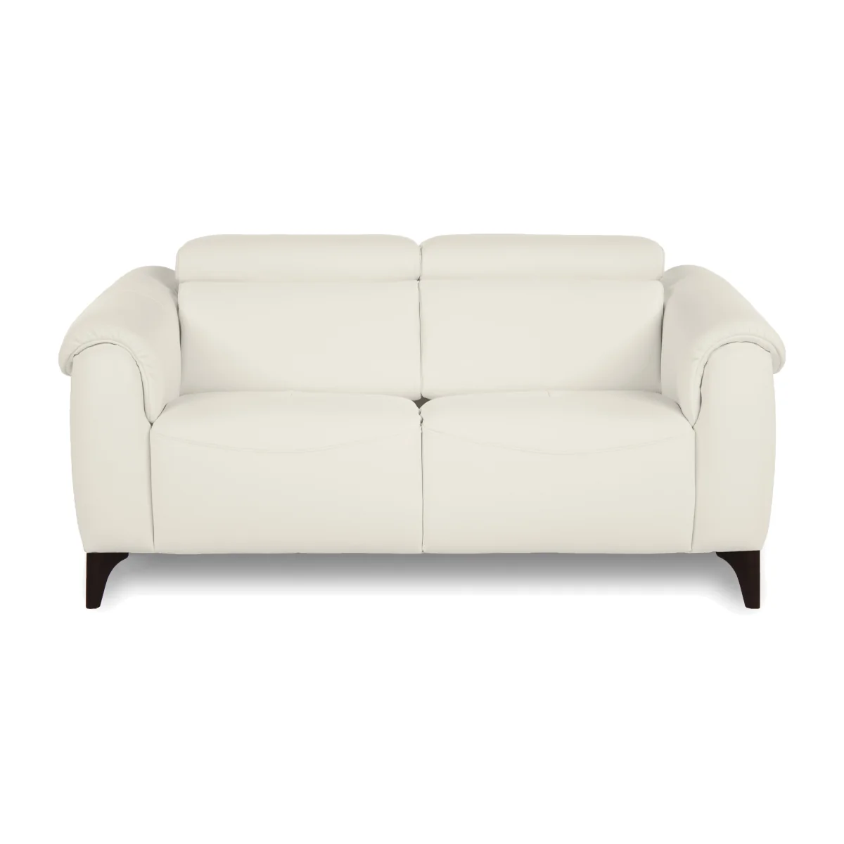 Nicoletti - Nicole 2 Seater Leather Sofa with Power Recliner - Torello Bianco Puro – image 1