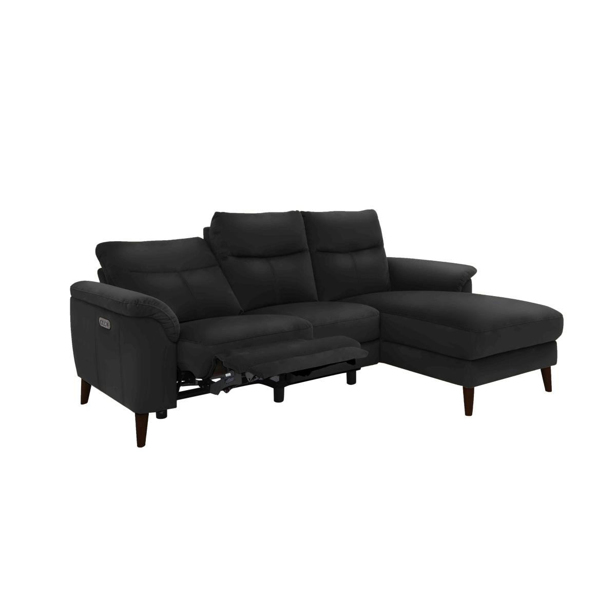 Morgan 3 Seater Leather Sofa with Right Hand Facing Chaise End - Oslo Pine – image 5
