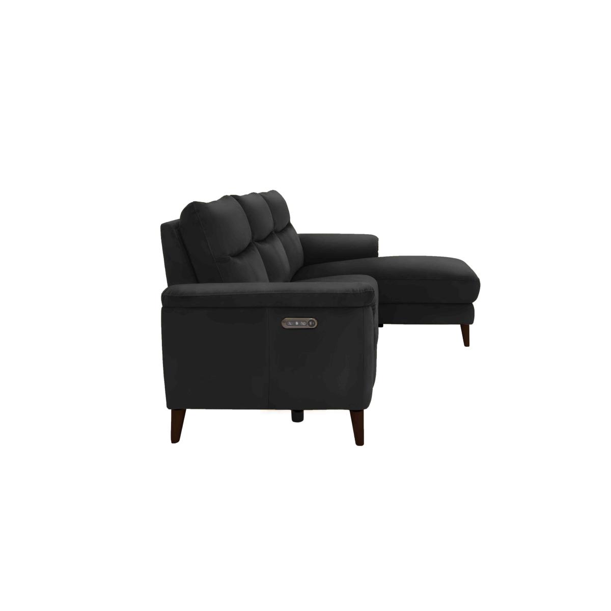 Morgan 3 Seater Leather Sofa with Right Hand Facing Chaise End - Oslo Pine – image 6