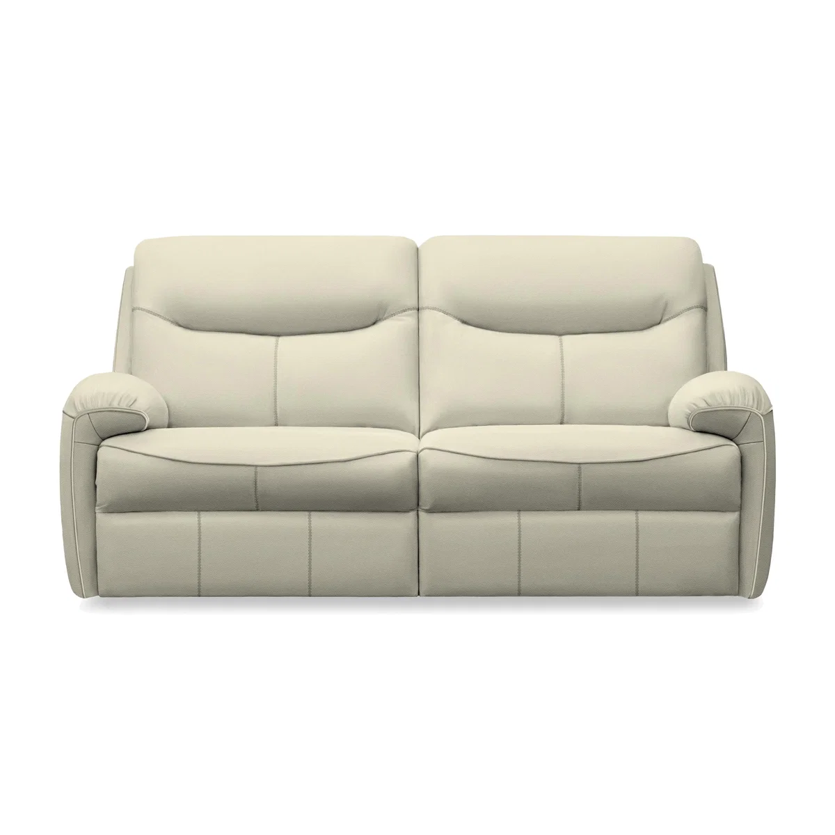 G Plan - Amesbury Leather 3 Seater Sofa - Oxford Putty – image 1