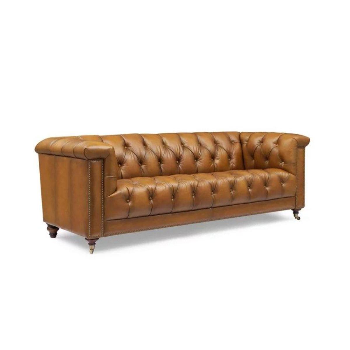 Wallace 4 Seater Leather Chesterfield Sofa with USB-C – image 7