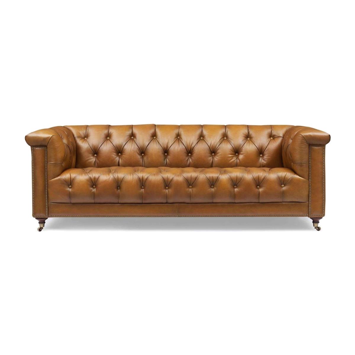 Wallace 4 Seater Leather Chesterfield Sofa with USB-C – image 1