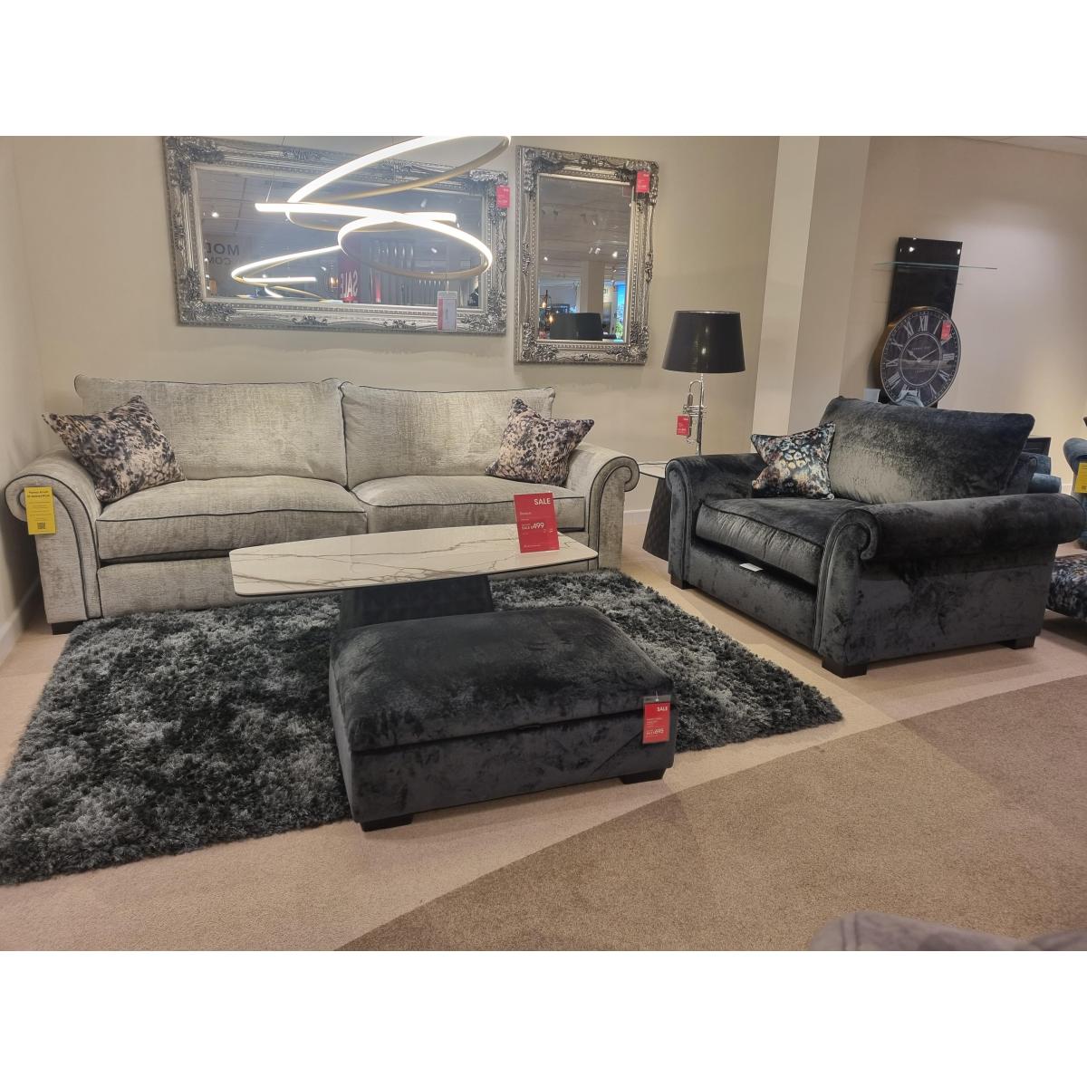 Parker Knoll - Modern Classics St James Park 4 Seater Split Frame Sofa, Snuggler chair & Footstool. – image 2