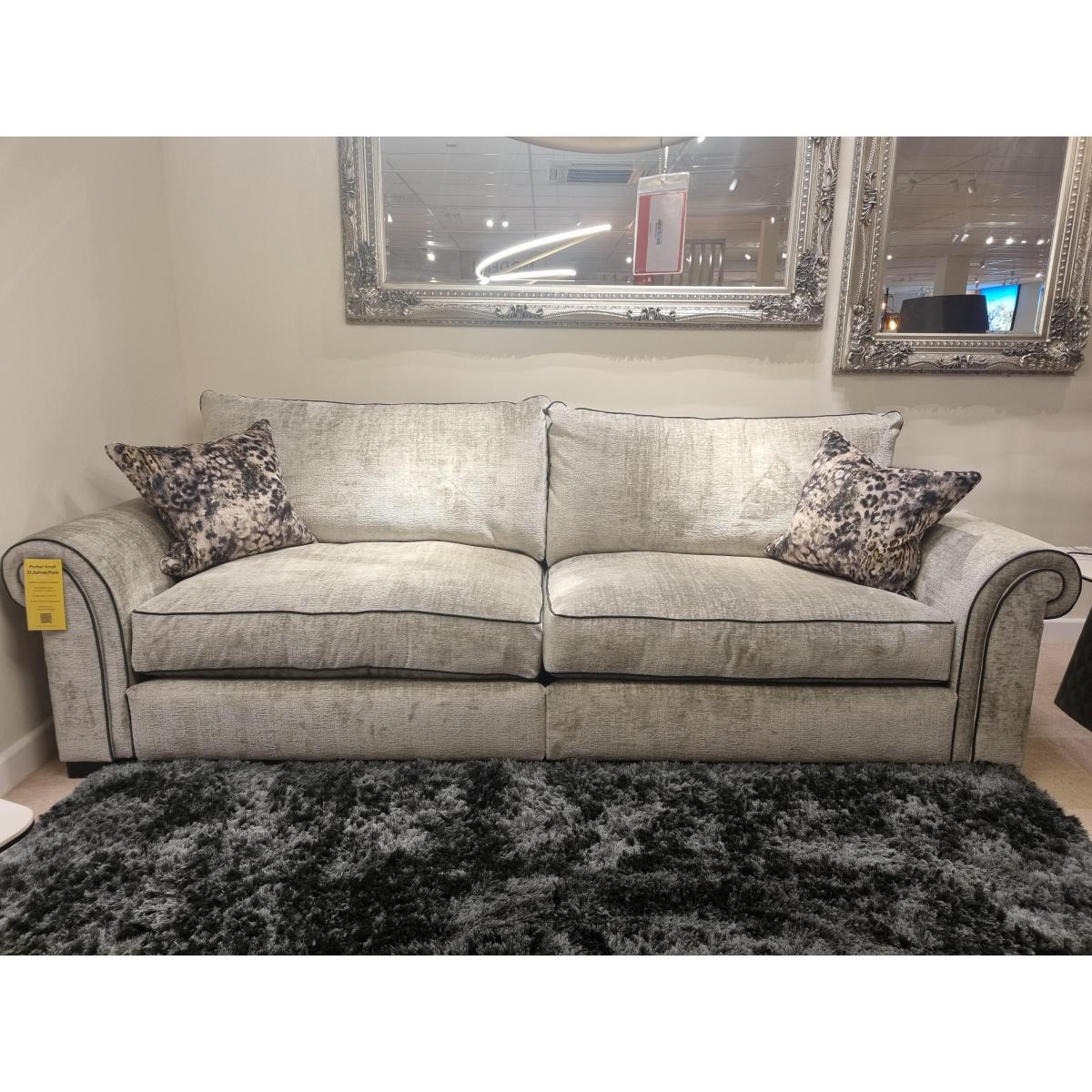 Parker Knoll - Modern Classics St James Park 4 Seater Split Frame Sofa, Snuggler chair & Footstool. – image 3