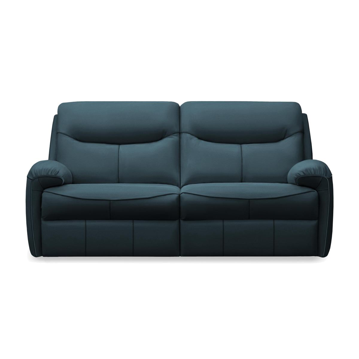 G Plan - Amesbury Leather 3 Seater Sofa - Cambridge Navy – image 1