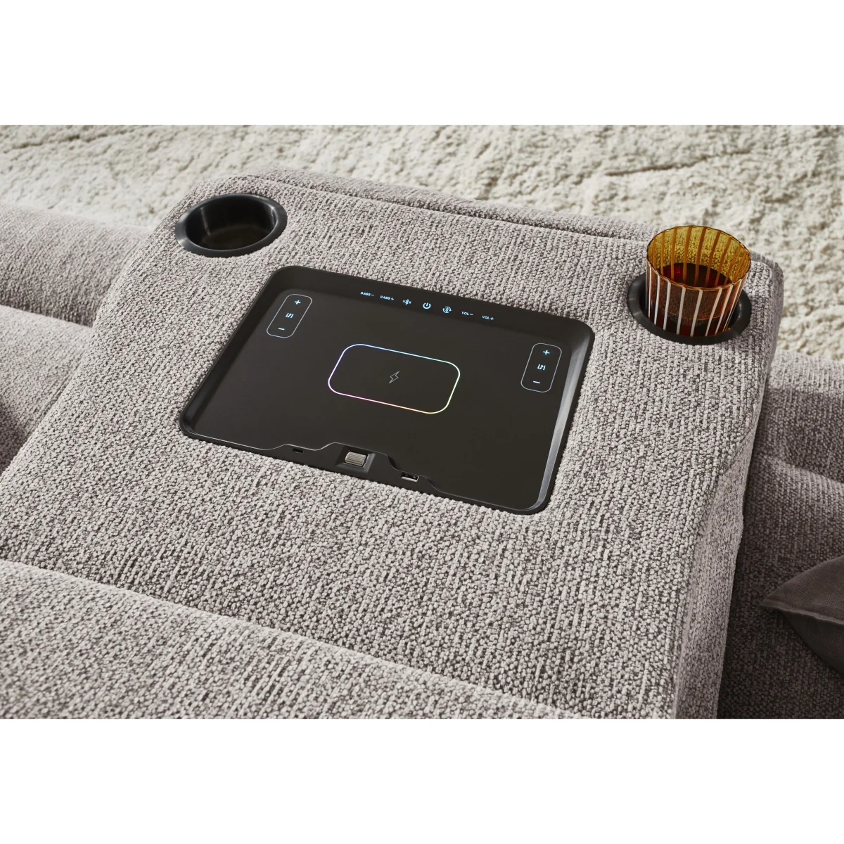 Comfort Story - Chill 3 Seater Power Recliner Sofa with Bluetooth and Drop Down Console - R110 Sand - Sofas and Armchairs - In Time for Christmas – image 5
