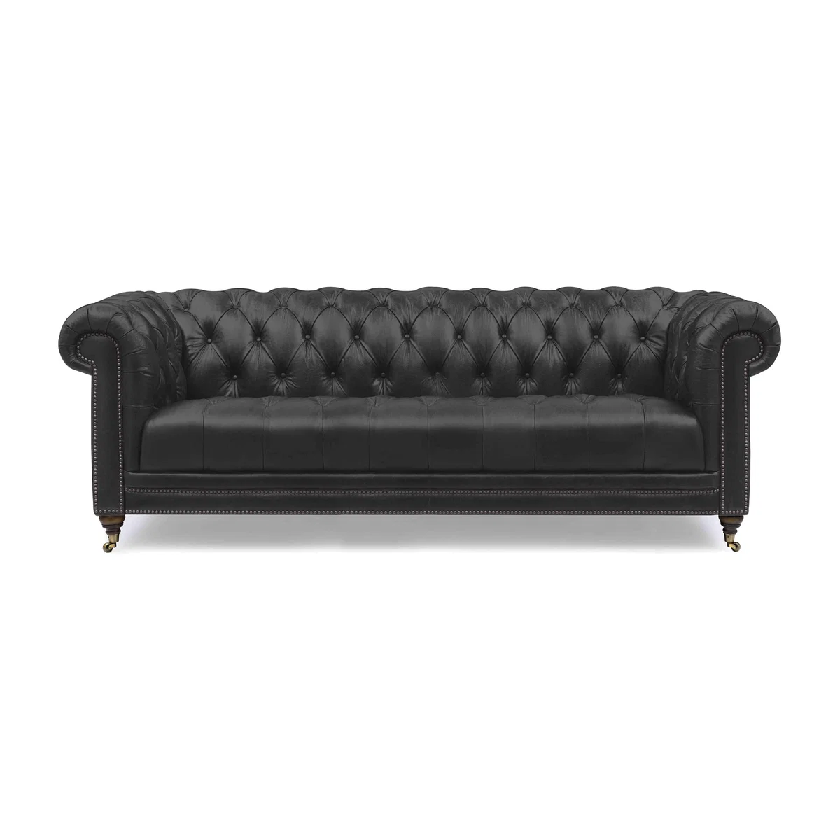 At The Helm - Walter 4 Seater Leather Chesterfield Sofa – image 1