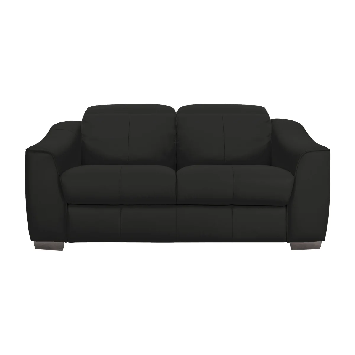 World of Leather - Xavier 2 Seater Leather Sofa - Classic Black - Sofas and Armchairs - In Time for Christmas – image 1