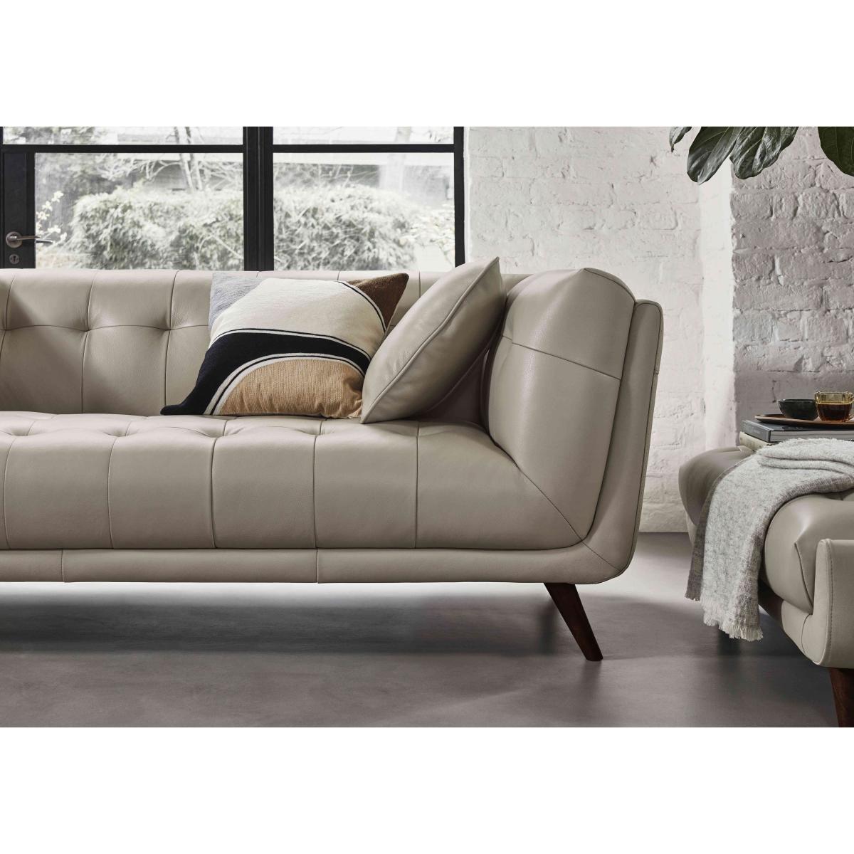 Rene 2 Seater Leather Sofa - Granite – image 3