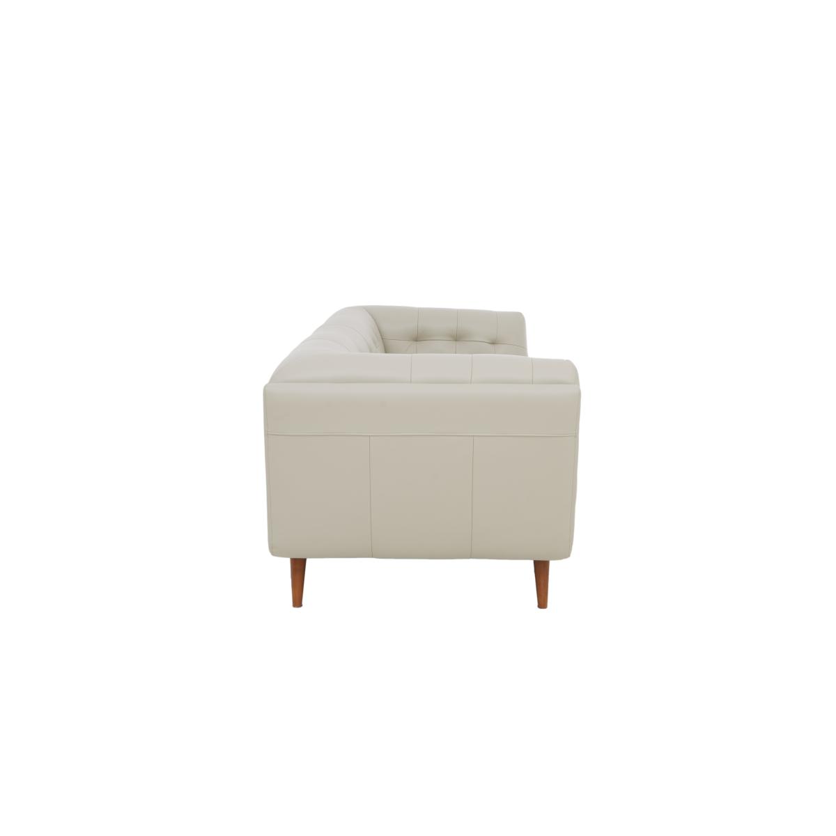 Rene 2 Seater Leather Sofa - Granite – image 8