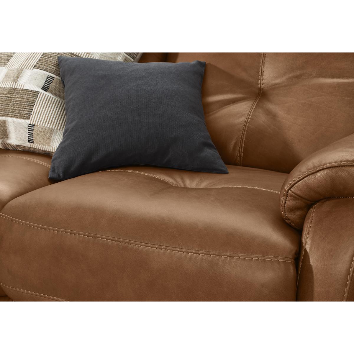 World of Leather - Compact Collection Titch Leather 3 Seater Sofa - Tobacco – image 5