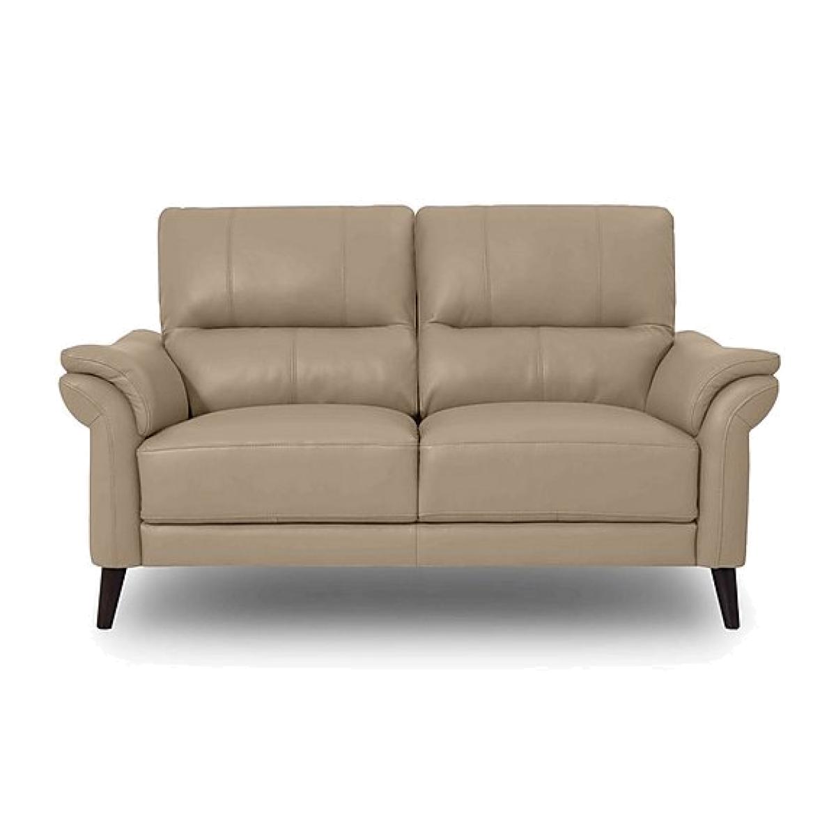 Winner 2 Seater Leather Sofa - Barley