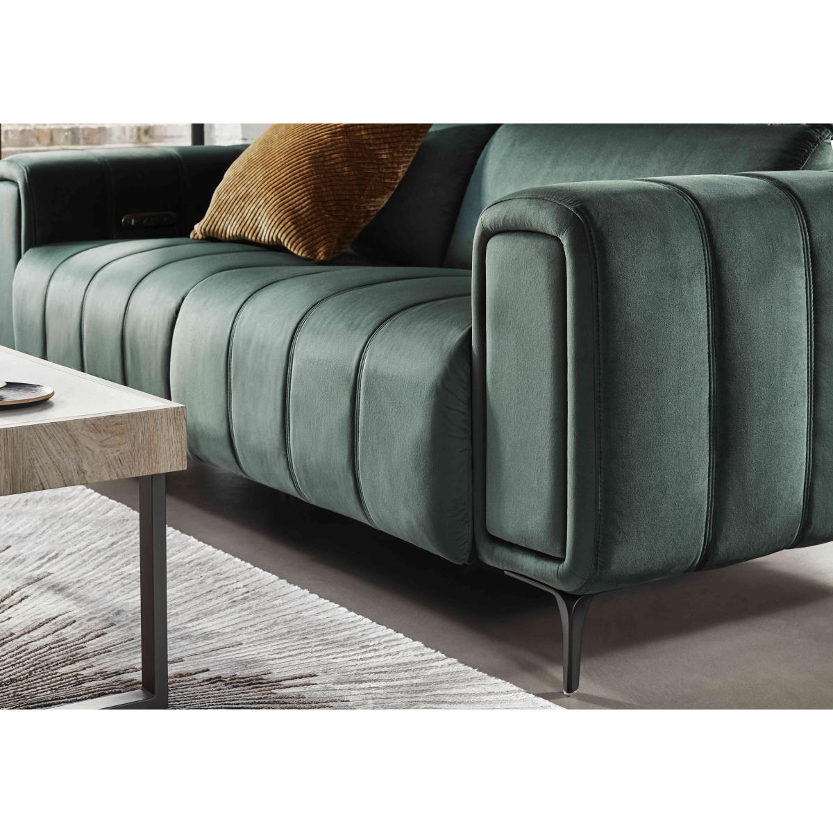 Elphaba Fabric 2 Seater Sofa with Storage Arms – image 5