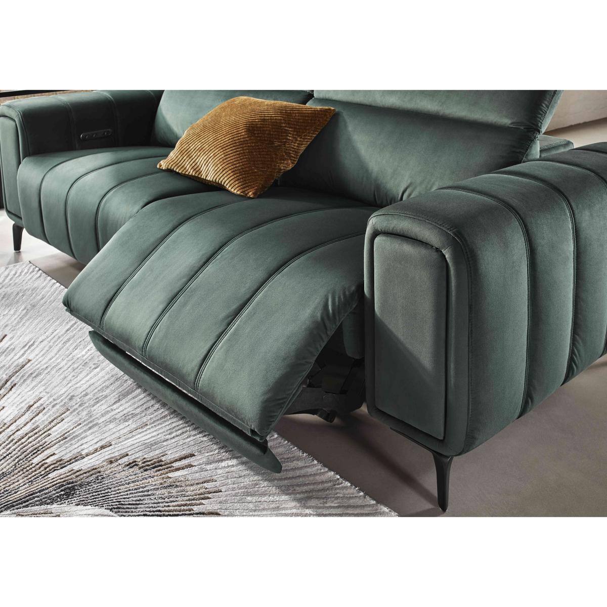 Elphaba Fabric 2 Seater Sofa with Storage Arms - Dexter Shadow – image 3