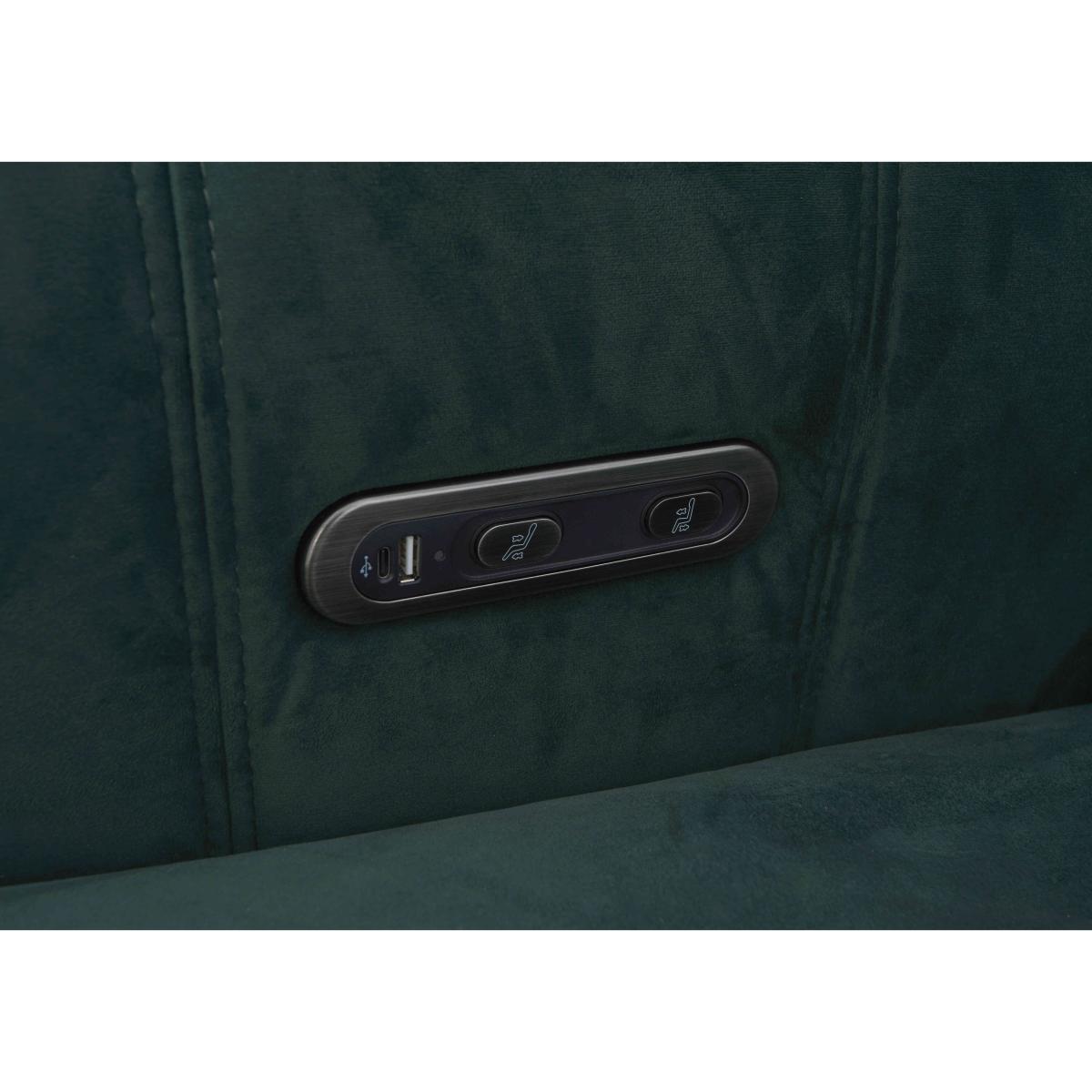 Elphaba Fabric 2 Seater Sofa with Storage Arms - Dexter Shadow – image 7