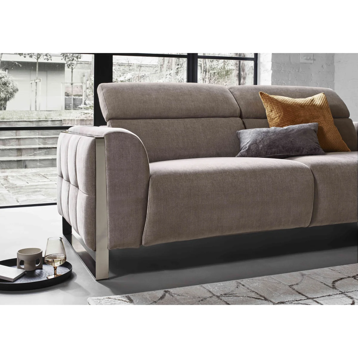 Gisella Fabric 3 Seater Power Recliner Sofa with Power Headrests - Bottle Green - Sofas and Armchairs - In Time for Christmas – image 4