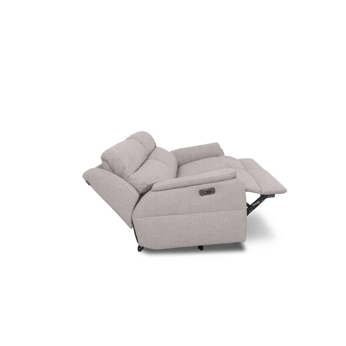 Nicoletti - Vito Fabric 3 Seater Sofa with Power Recliner - Baobab Ghiaccio – image 6