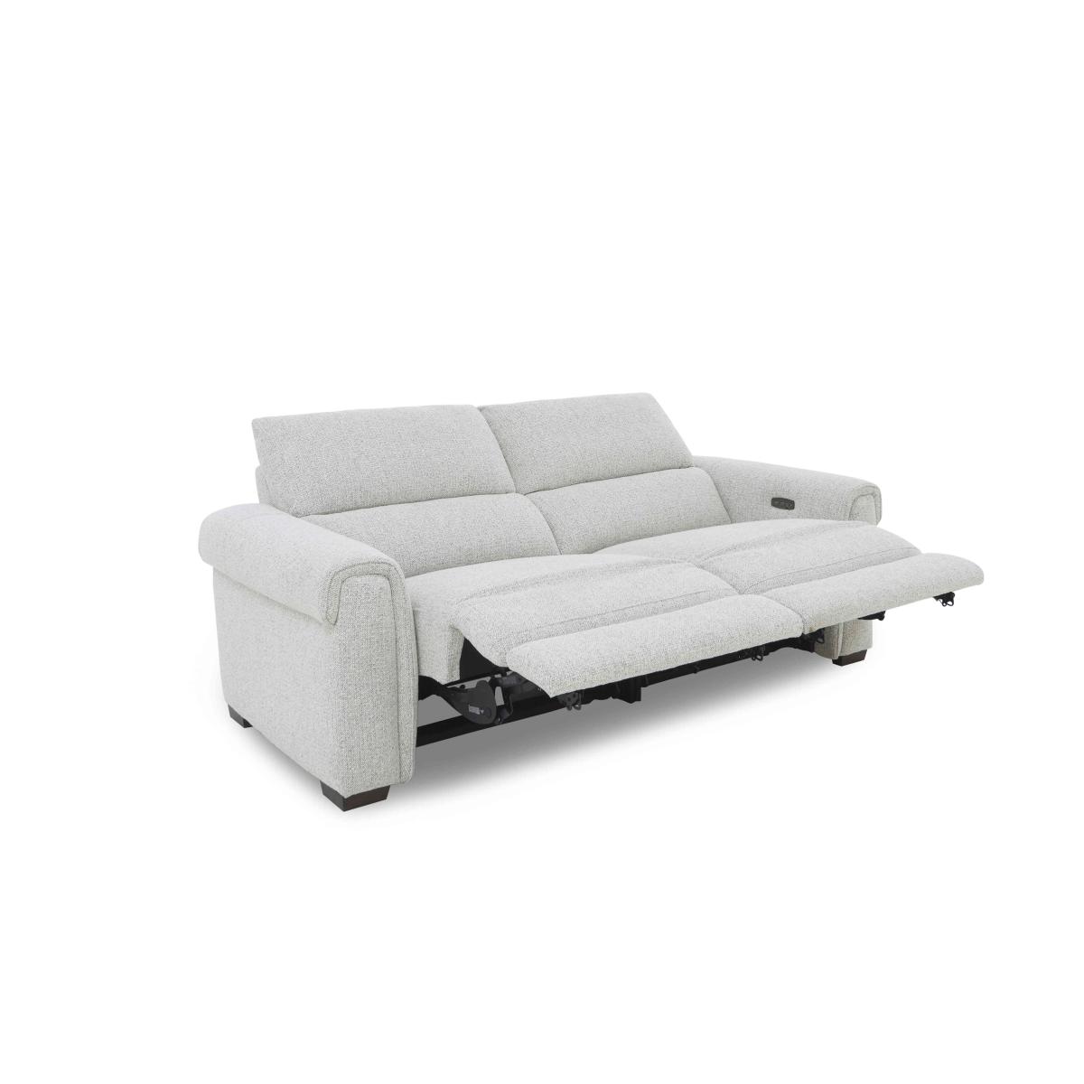 Nixon Fabric 3 Seater Sofa with Power Recliner - Navy – image 6
