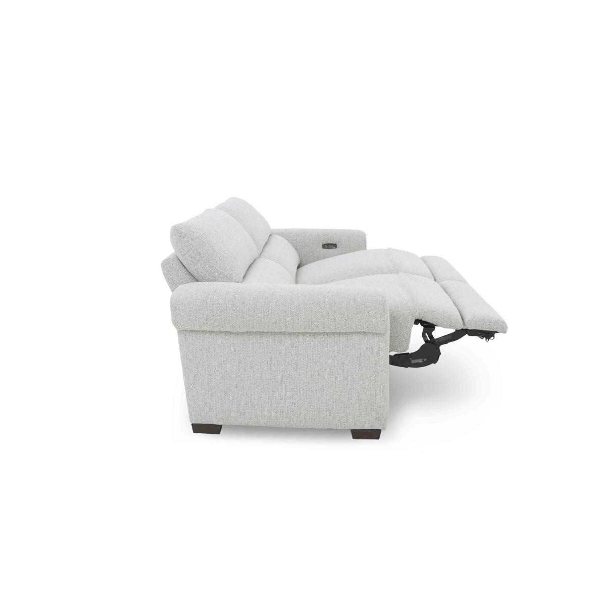Nixon Fabric 3 Seater Sofa with Power Recliner - Navy – image 7