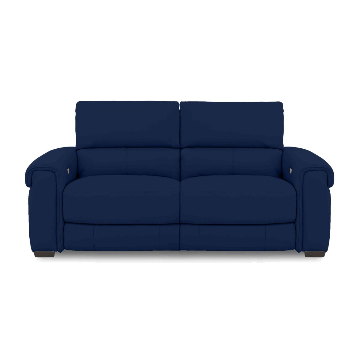 Nixon Fabric 3 Seater Sofa with Power Recliner - Navy – image 1