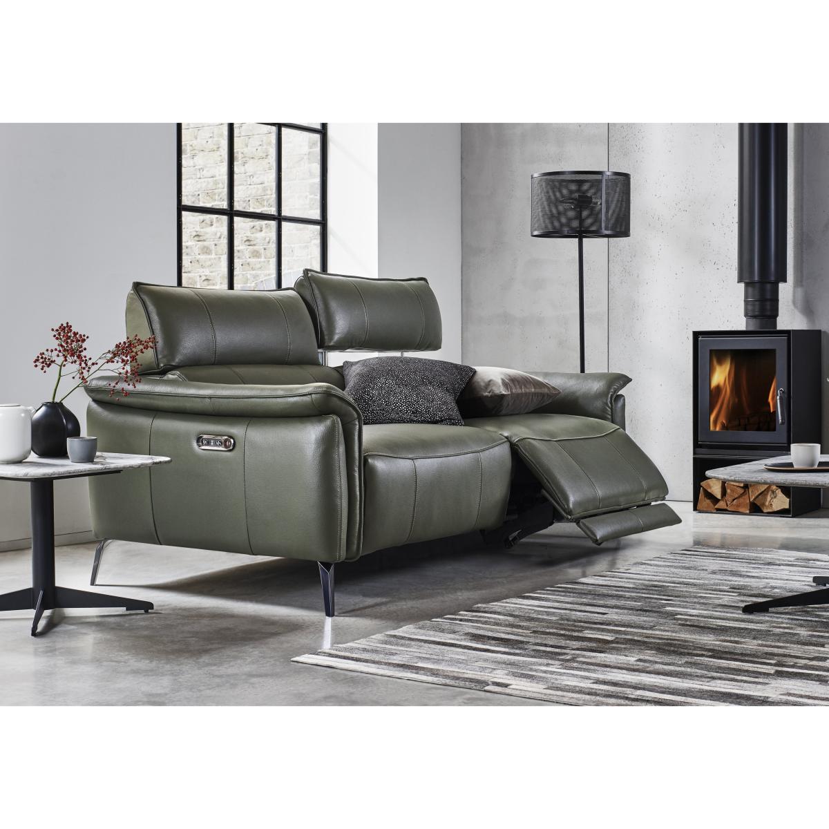 Jude 3 Seater Leather Sofa - Montana Barley – image 2