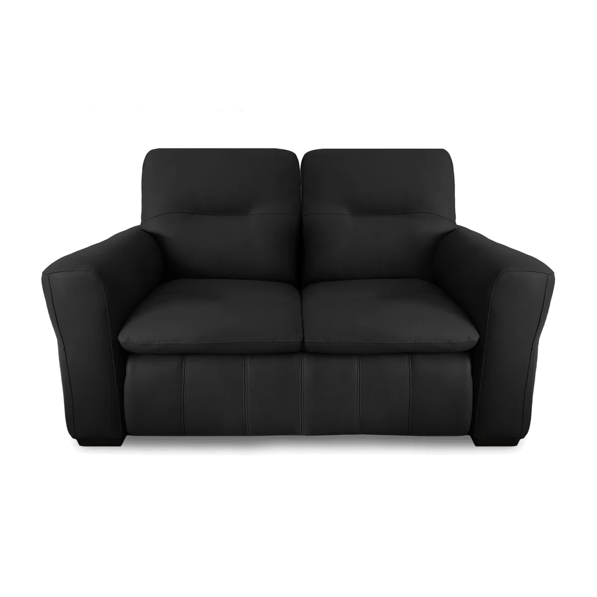 World of Leather - Restore 2 Seater Leather Sofa - Black – image 1