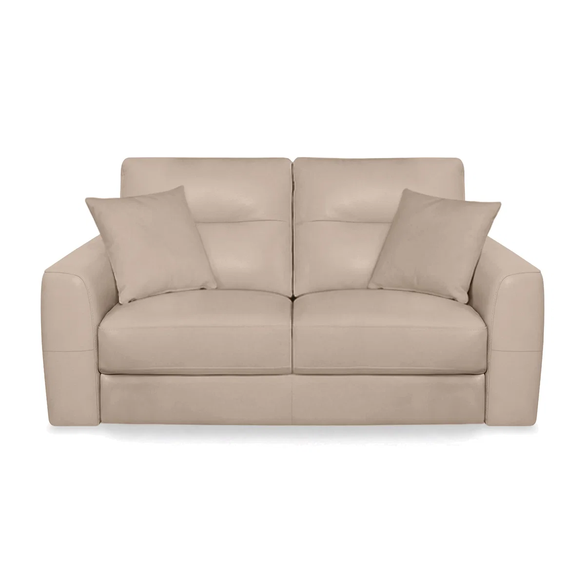 World of Leather - Nest NC Leather 2 Seater Sofa - NC Pebble – image 1