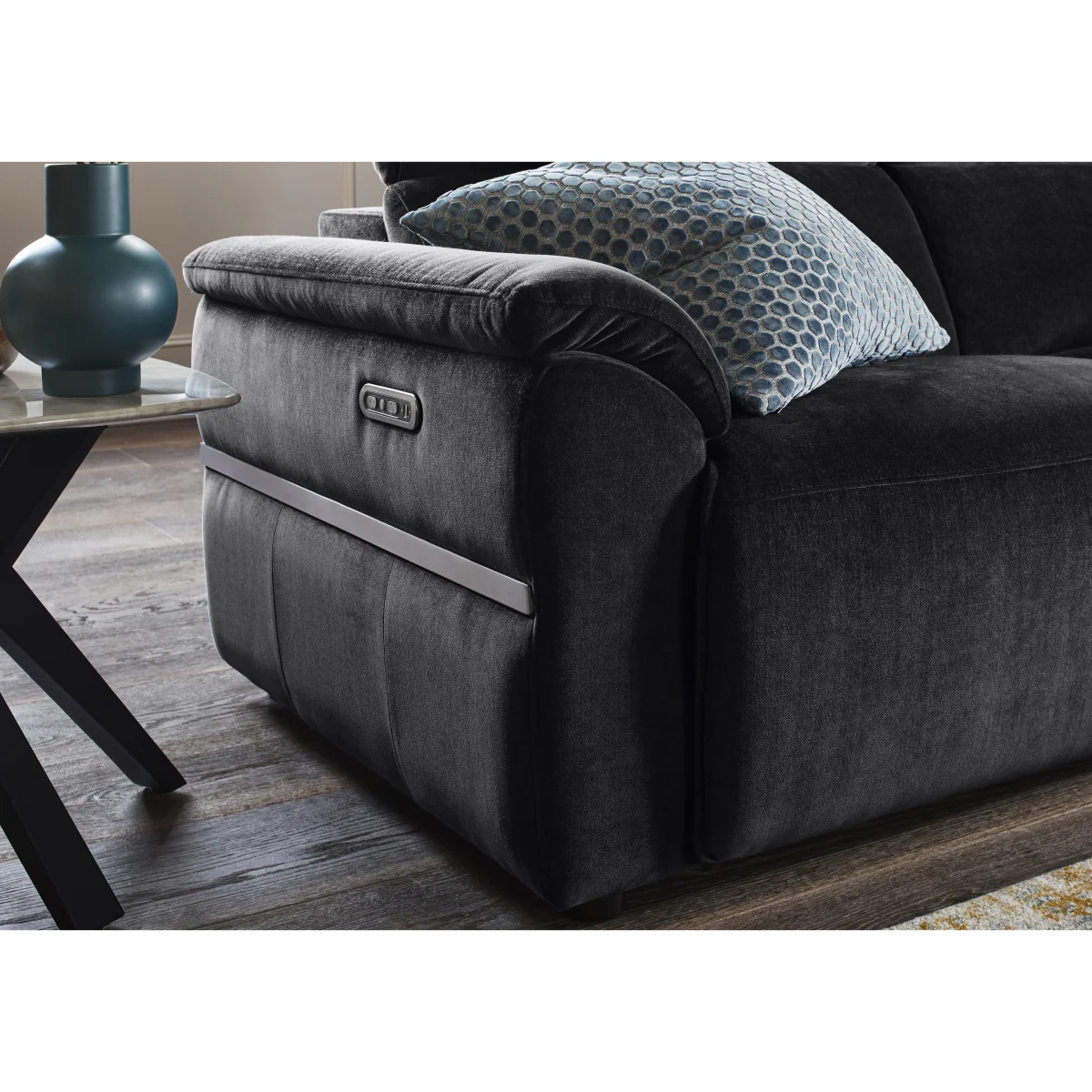 Dolomite 2 Seater Fabric Power Recliner Sofa with Power Headrests and Console - Sofas and Armchairs - In Time for Christmas – image 4