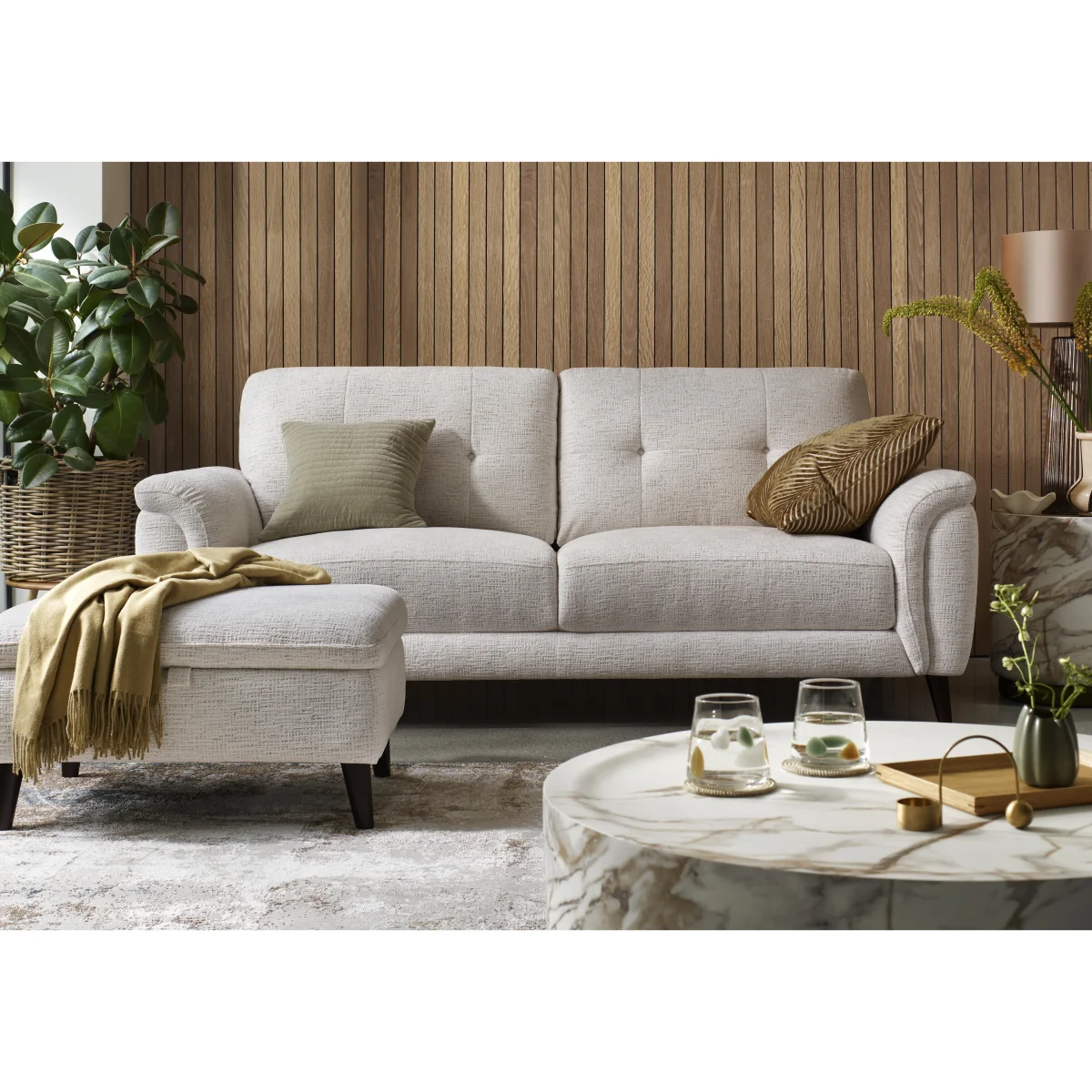Chantilly 3 and 2 Seater Fabric Sofa Set – image 2