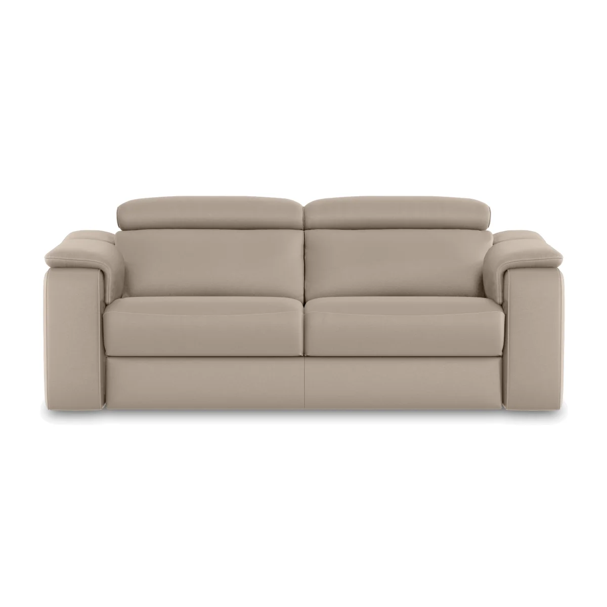 Nicoletti - Canto 3 Seater Leather Sofa - Torello Fango – image 1
