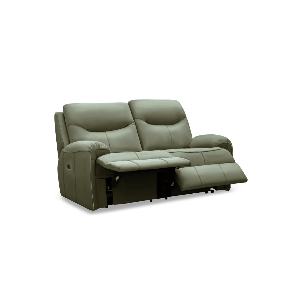 G Plan - Amesbury Leather 2 Seater Sofa - Cambridge Petrol Blue – image 2