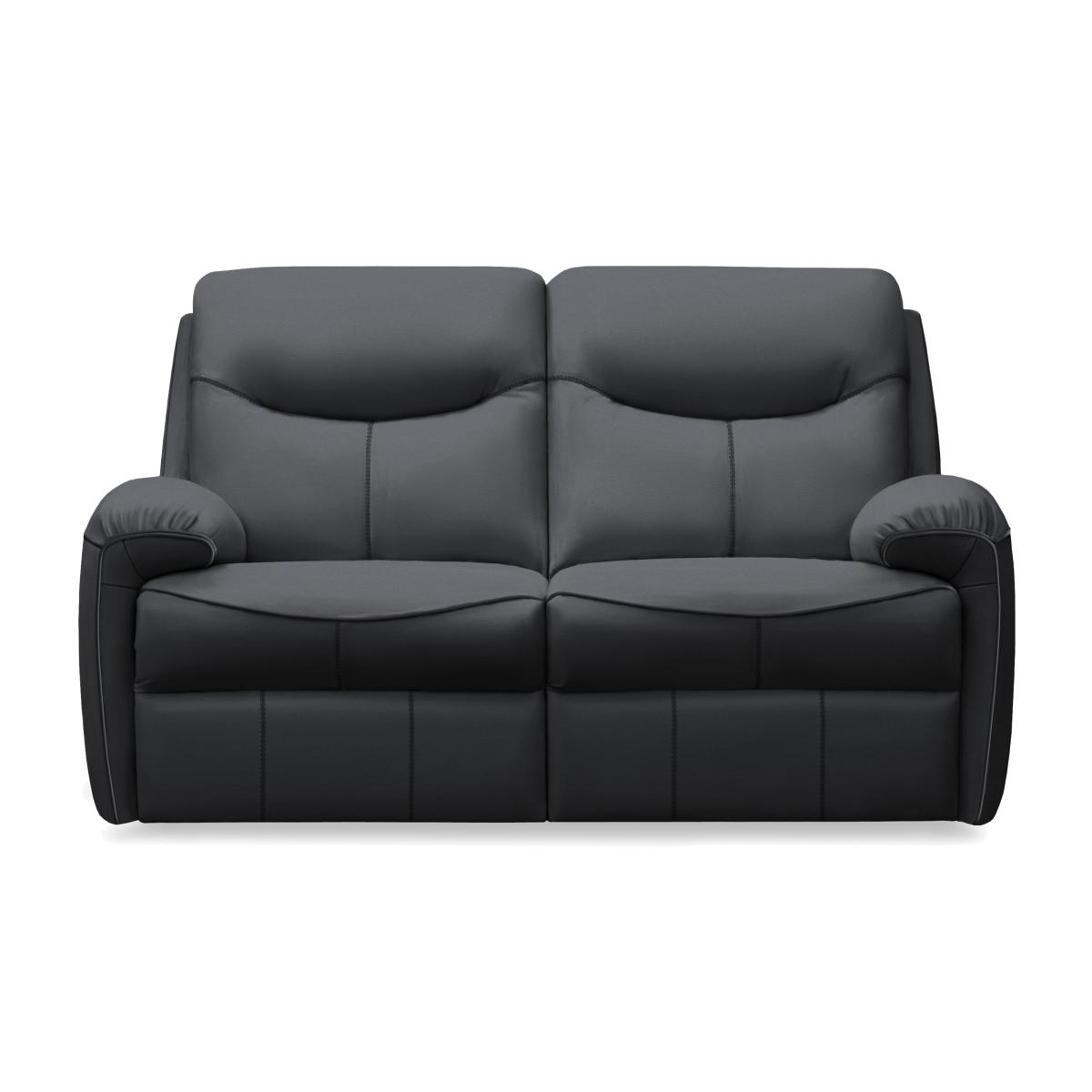 G Plan - Amesbury Leather 2 Seater Sofa - Cambridge Petrol Blue – image 1