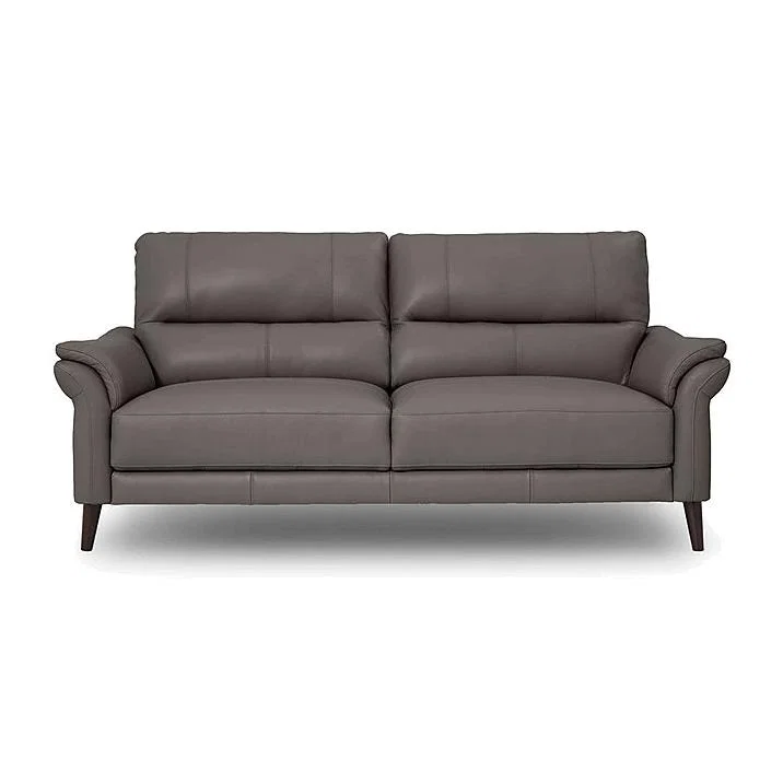 Winner 3 Seater Leather Sofa - Elephant