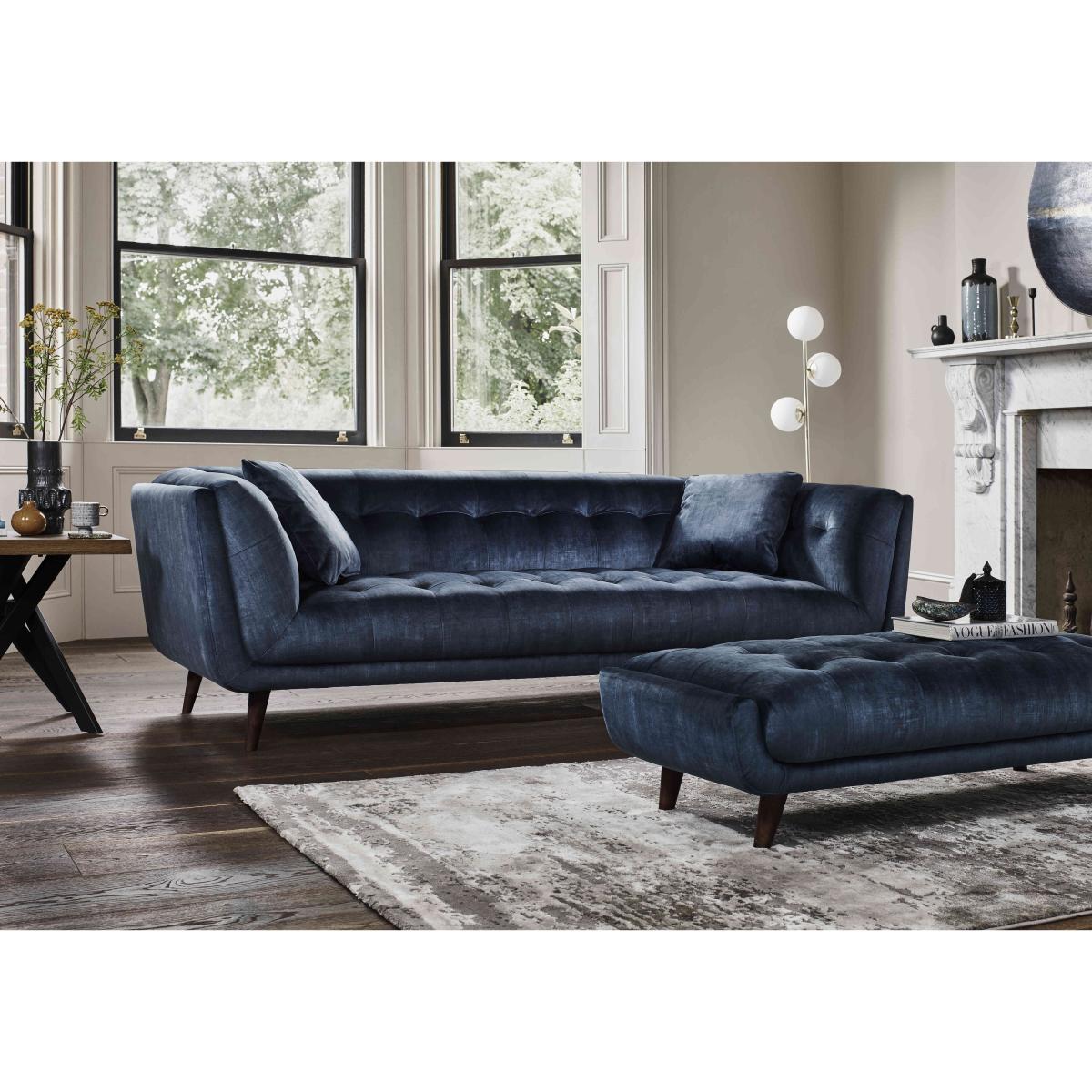 Rene 3 Seater Fabric Sofa - Khaki – image 2