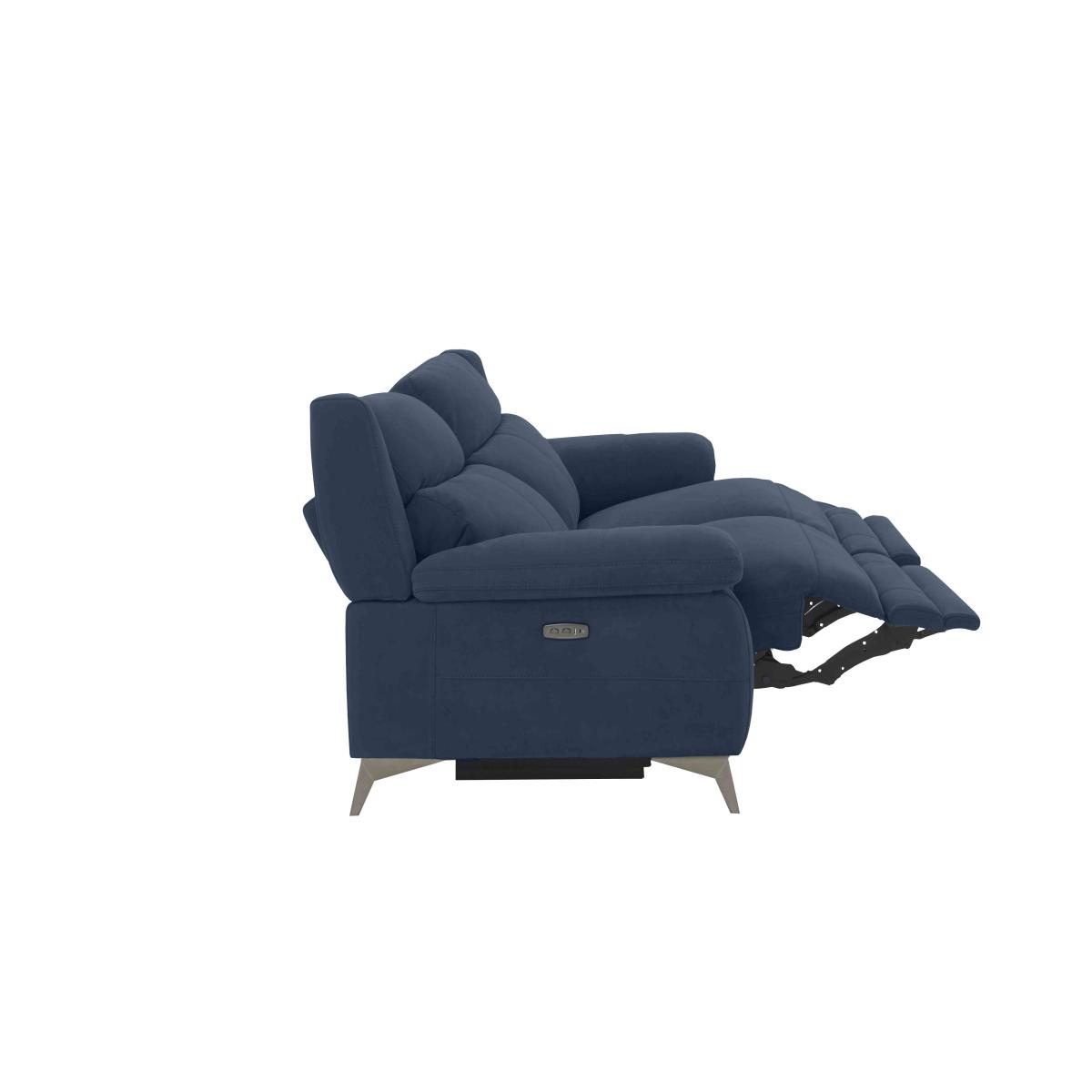 Missouri 3 Seater Fabric Power Recliner Sofa - Light Khaki – image 7