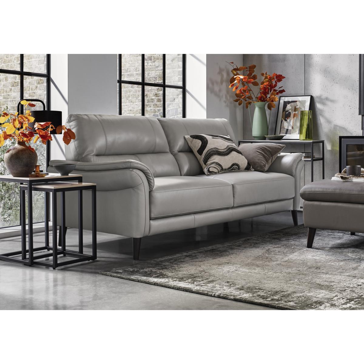 Winner 3 Seater Leather Sofa and Leather Armchair Bundle – image 2
