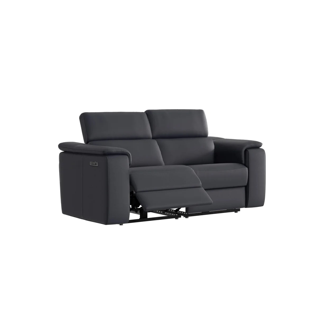 Nicoletti - Canto 2 Seater Leather Power Recliner Sofa with Power Headrests - Torello Bianco Puro – image 5