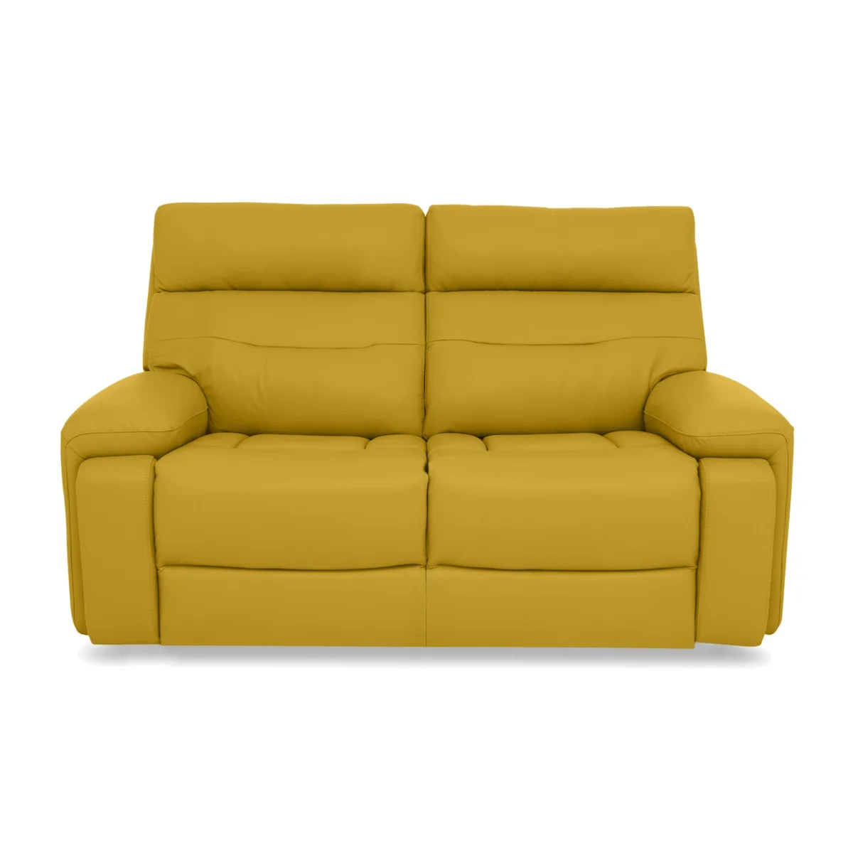 Cinemax Leather 2 Seater Sofa - Giallo – image 1