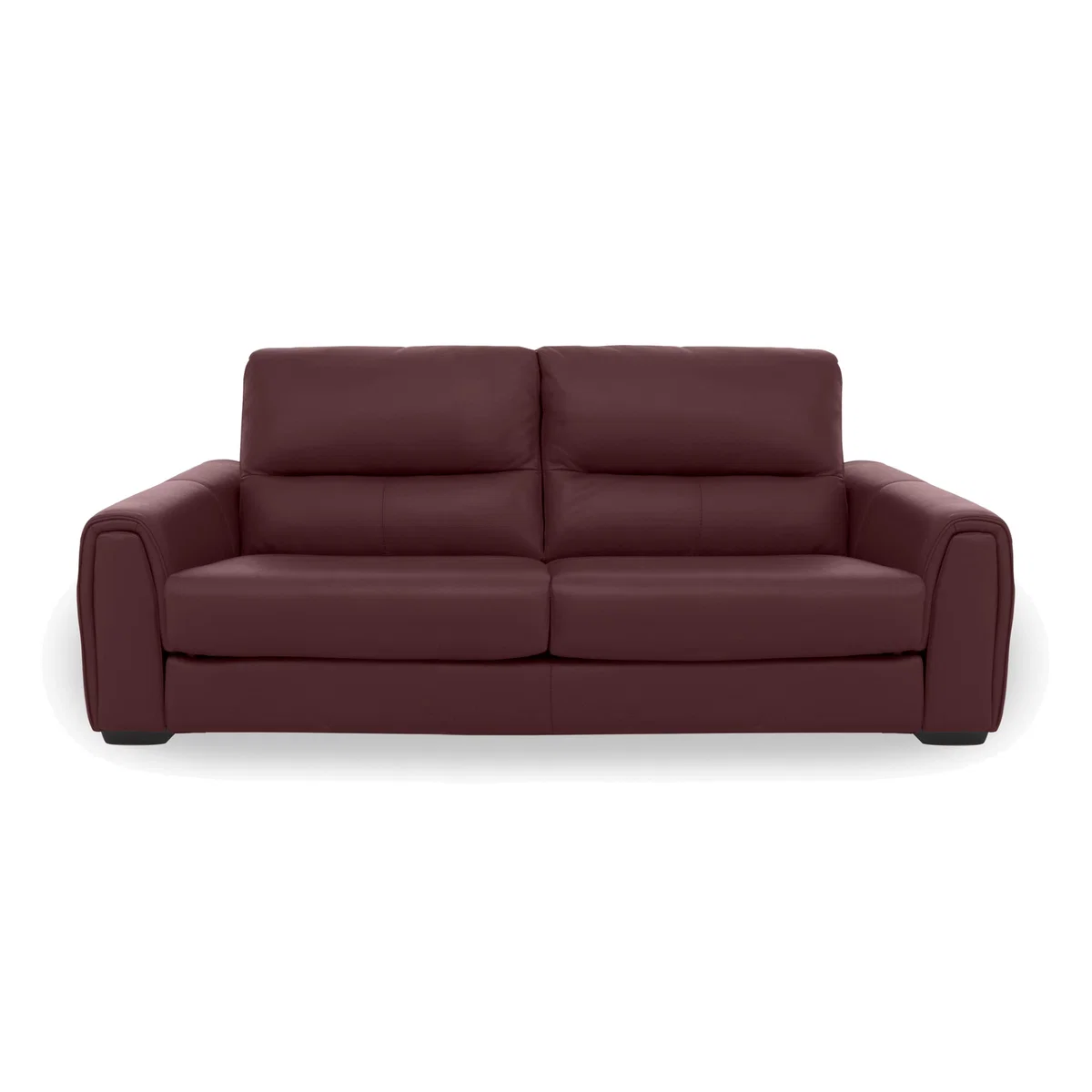 Flex BV Leather 3 Seater Sofa - BV Deep Red – image 1