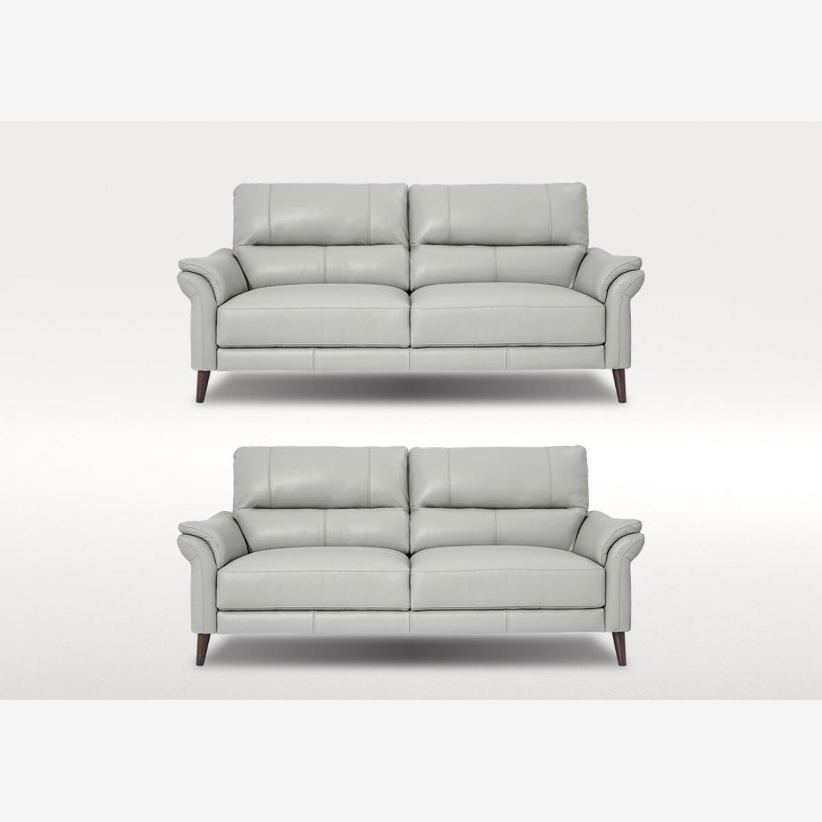 Winner Two 3 Seater Leather Sofas Set – image 1