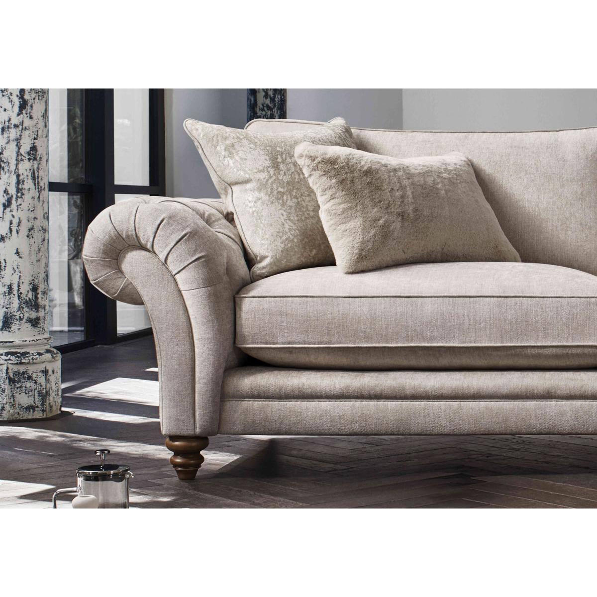 Boutique Collection - Blenheim Grand Split Frame Classic Back Sofa with Oak Feet with Oak Feet - Darwin Ivory – image 3