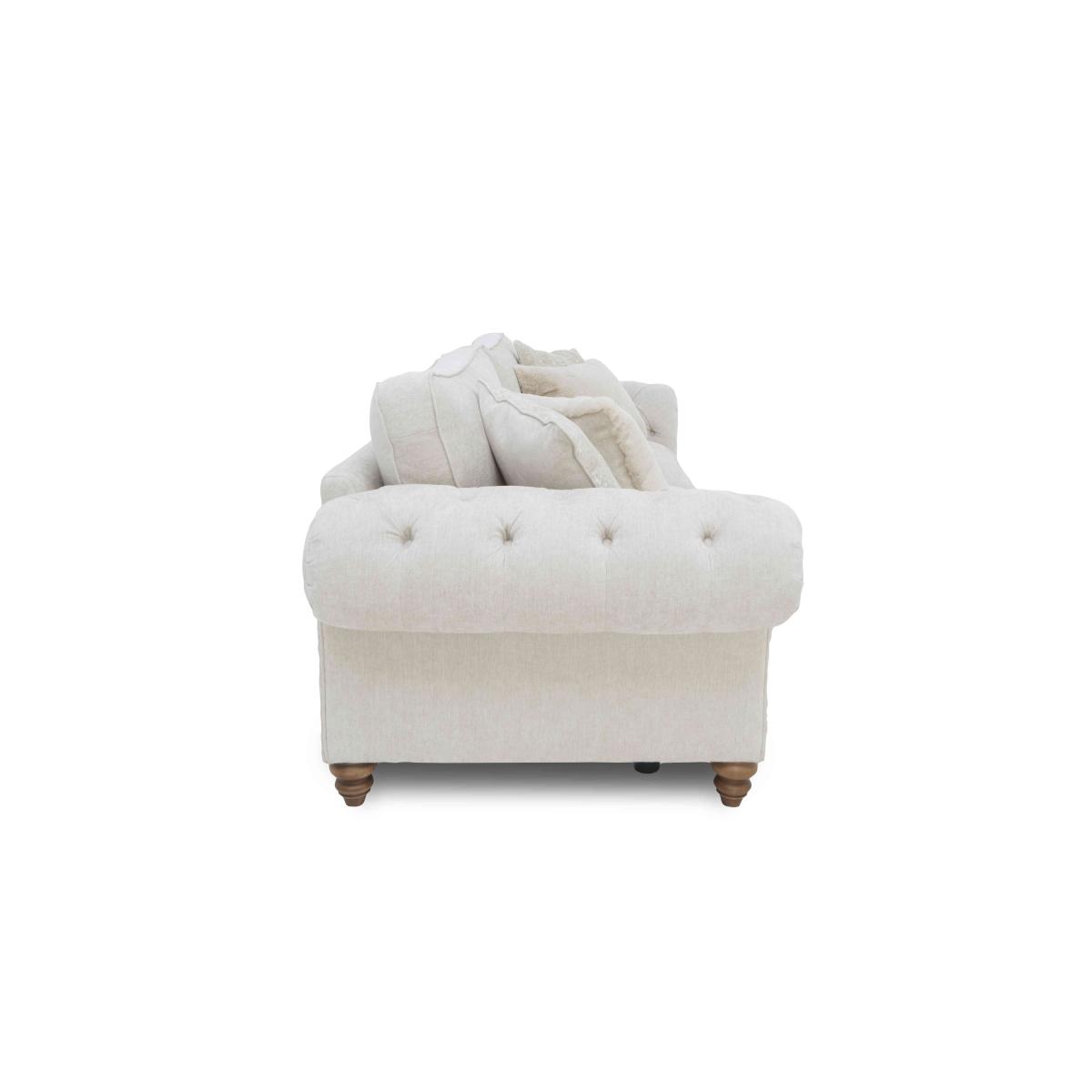 Boutique Collection - Blenheim Grand Split Frame Classic Back Sofa with Oak Feet with Oak Feet - Darwin Ivory – image 6