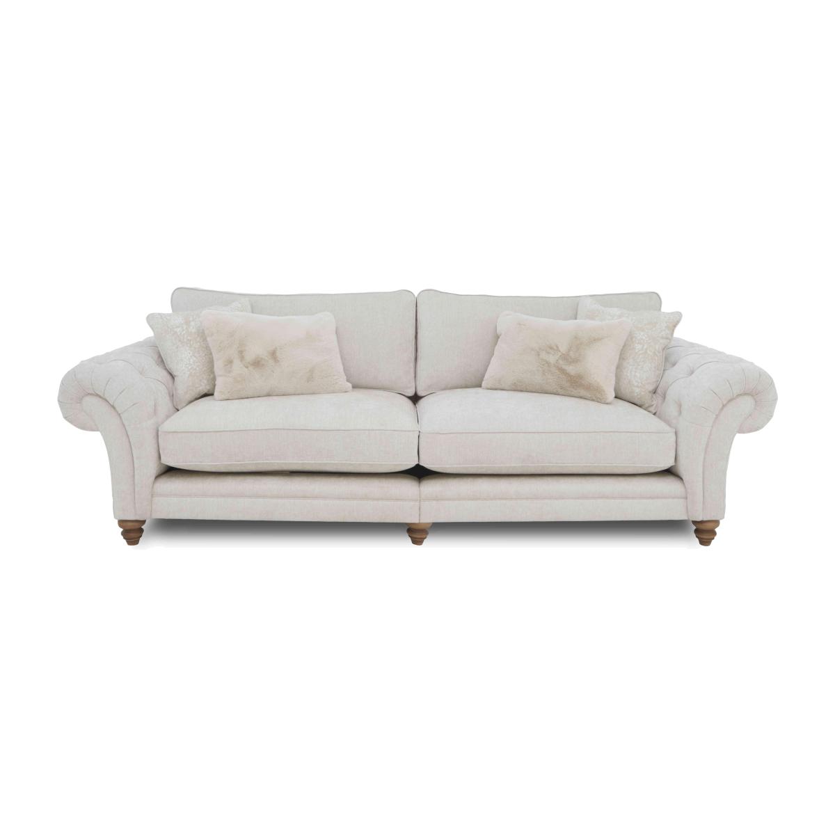 Boutique Collection - Blenheim Grand Split Frame Classic Back Sofa with Oak Feet with Oak Feet - Darwin Ivory – image 1