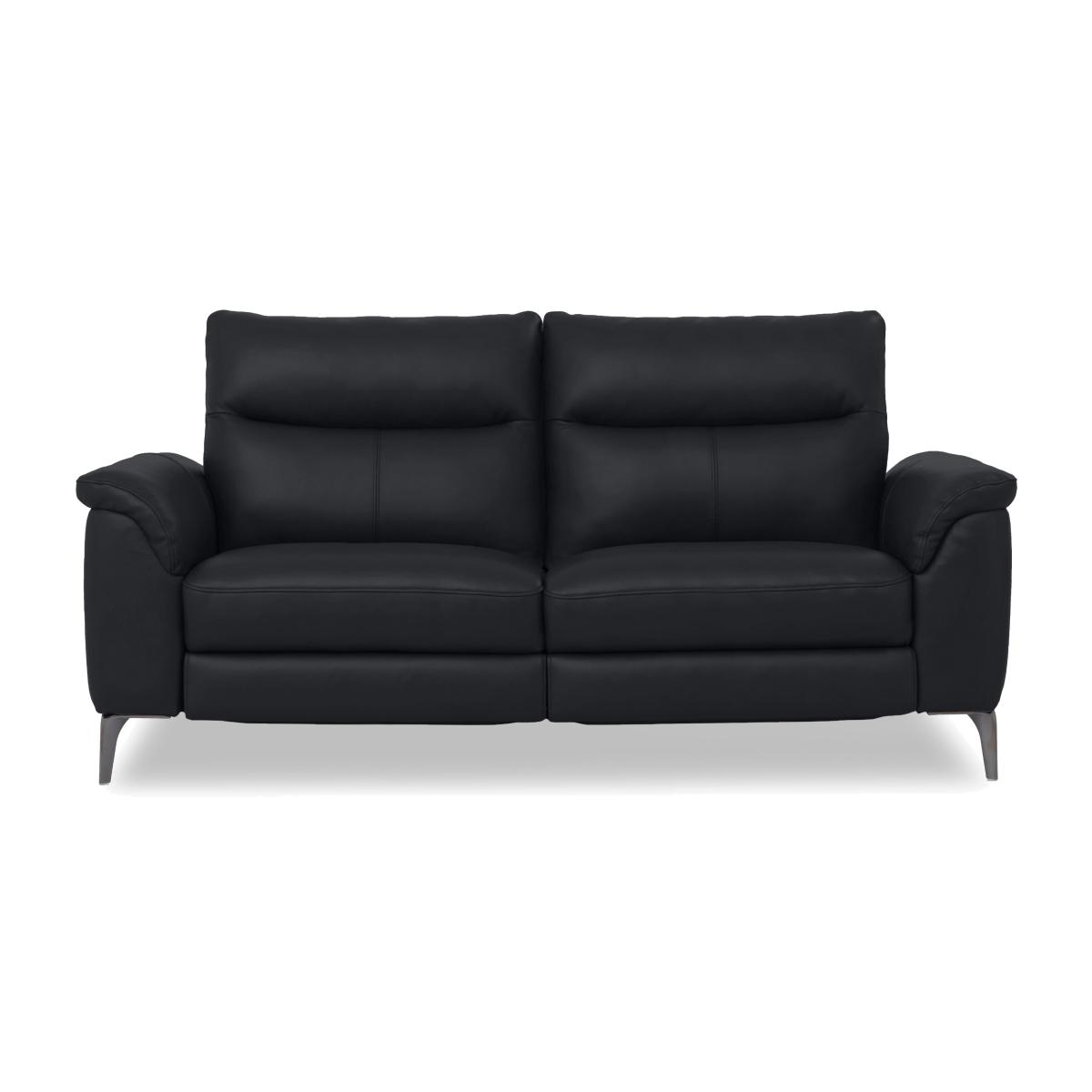 Morgan Leather 3 Seater Sofa with Power Recliner - Lavender – image 1