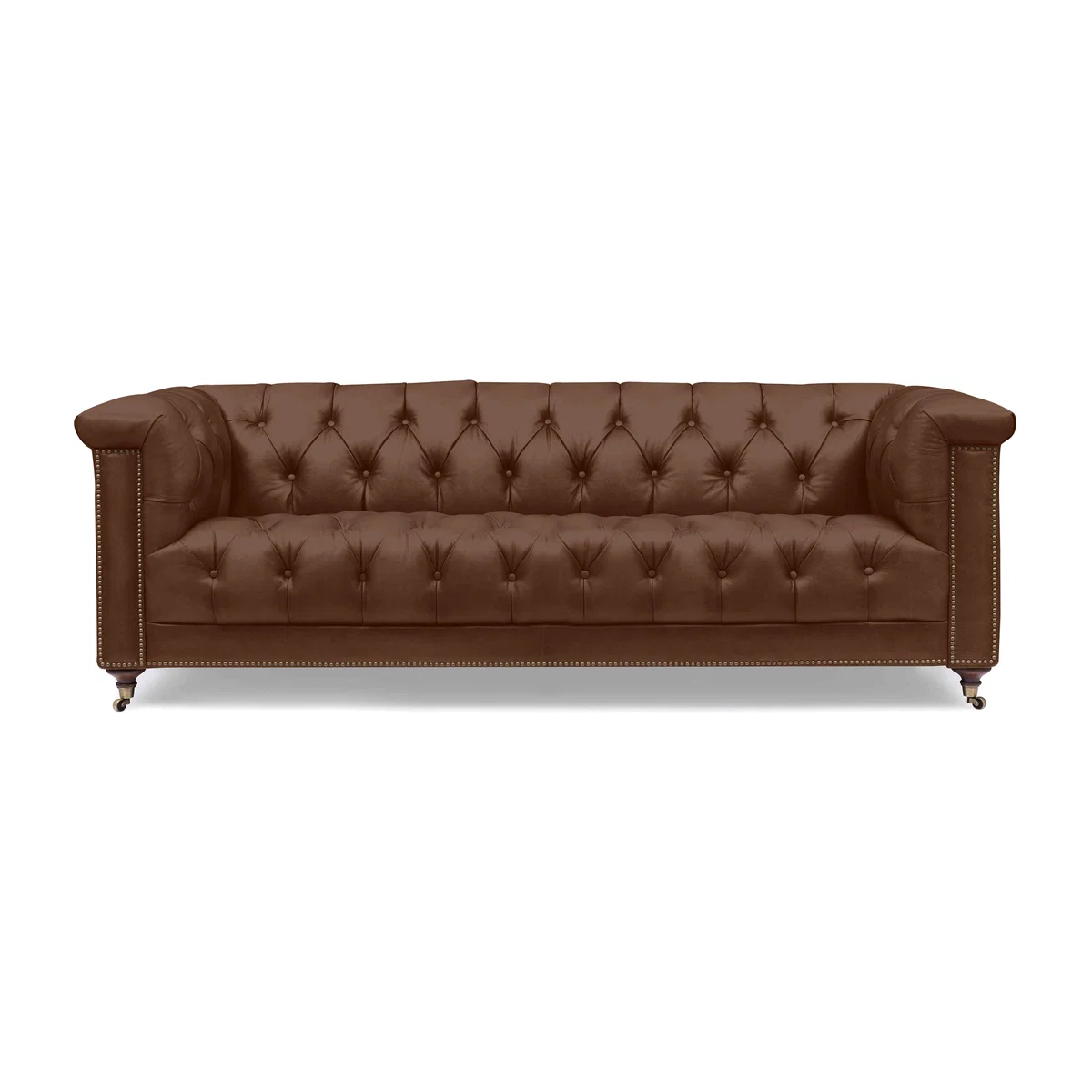 At The Helm - Wallace 4 Seater Leather Chesterfield Sofa – image 1