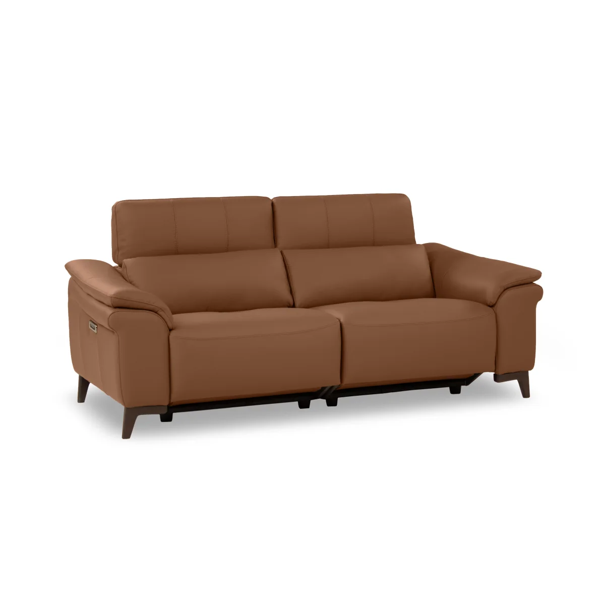 Nicoletti - Marconi 3 Seater Leather Power Recliner Sofa with Power Headrests - Botero Bianco – image 8