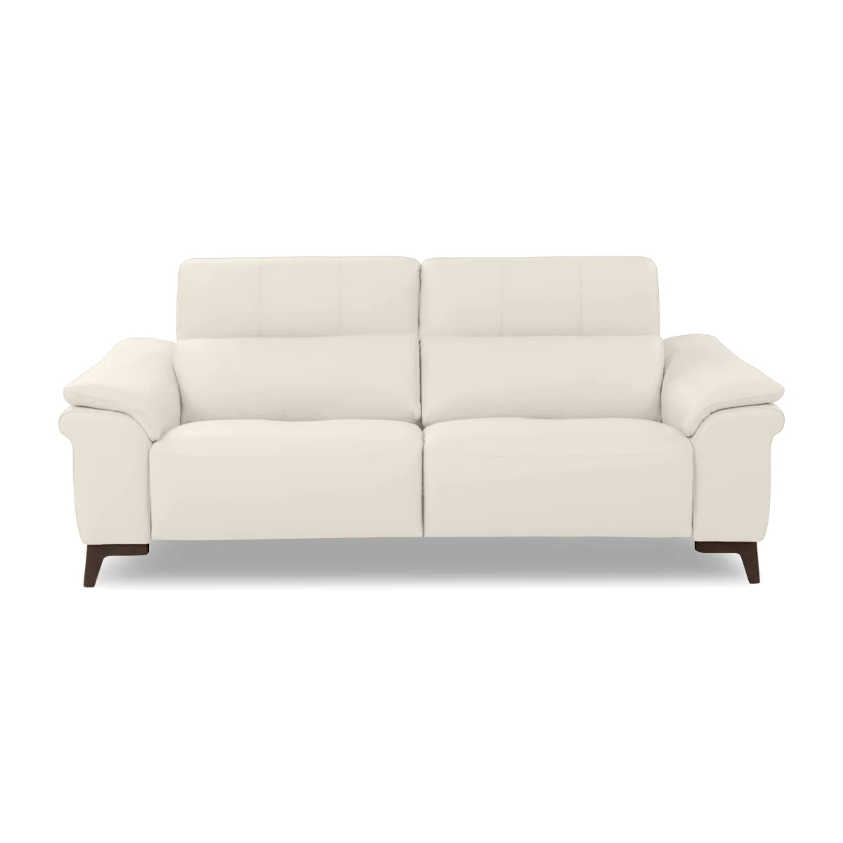 Nicoletti - Marconi 3 Seater Leather Power Recliner Sofa with Power Headrests - Botero Bianco – image 1