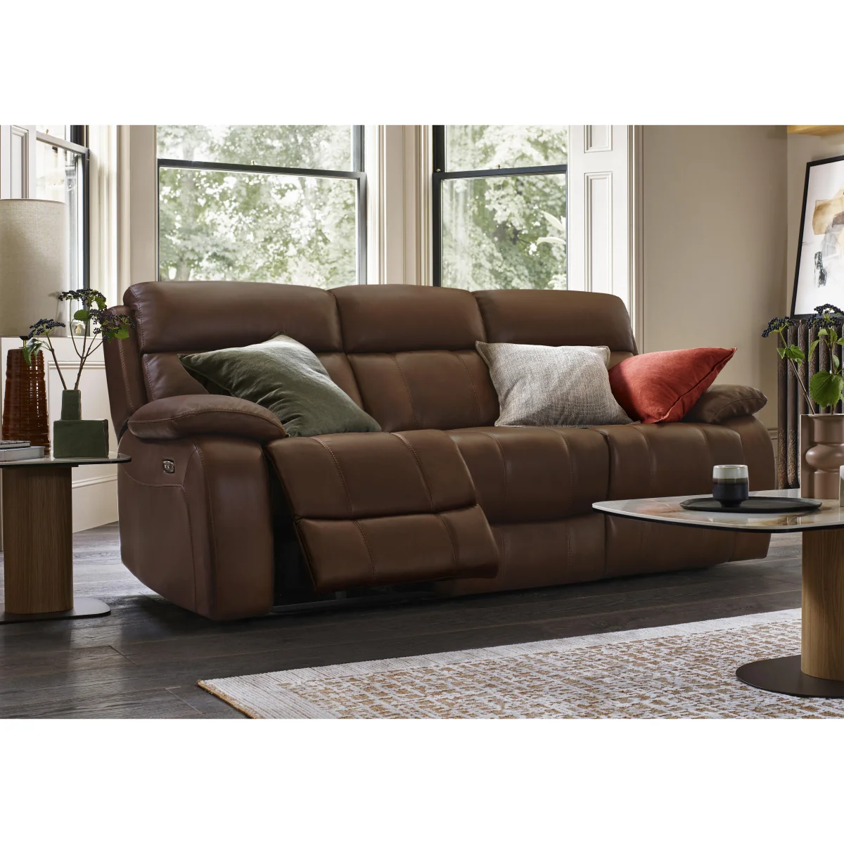 World of Leather - Moreno 3 Seater Leather Sofa with Power Recliner - Sofas and Armchairs - In Time for Christmas – image 2