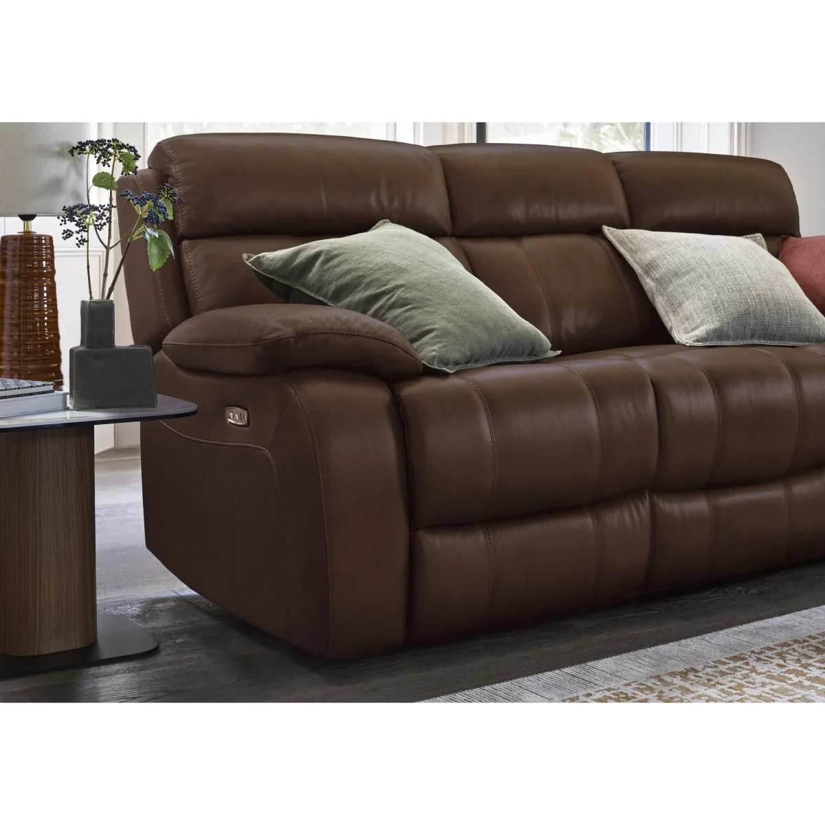 World of Leather - Moreno 3 Seater Leather Sofa with Power Recliner - Sofas and Armchairs - In Time for Christmas – image 3